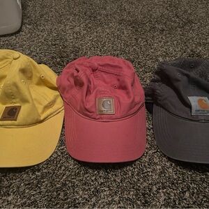 Lot of 3 women’s Carhartt ball caps